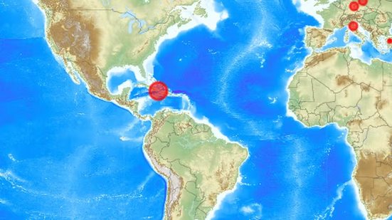 Imagem Terremoto de magnitude 5,6 atinge o leste de Cuba