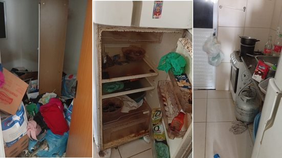 Policiais ficaram consternados com a situação do imóvel - Foto: Reprodução