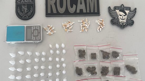 Polícia Militar flagra tráfico de drogas durante abordagens em Arapiraca - Foto: Cortesia/PM