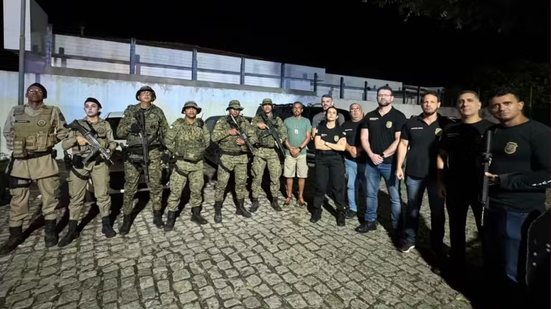 Agentes de segurança do ES e da Bahia localizaram e resgataram a vítima - Reprodução / PCES