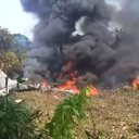 Avião militar cai na Colômbia - Reprodução / Redes Sociais