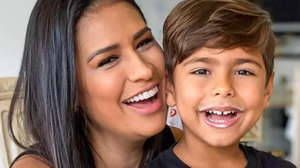 O filho mais velho de Simone e Kaká Diniz tem 11 anos. - Fonte: Reprodução/@simonemendes
