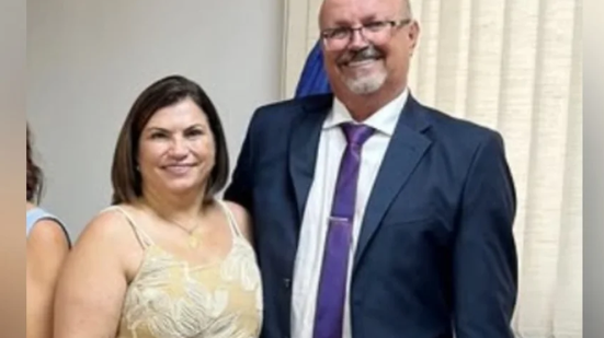 O prefeito de Vista Alegre do Alto, Nelson Antonio Rozani, e a primeira-dama da cidade, Fátima Rozani, morreram em acidente na SP-319 - Foto: Reprodução