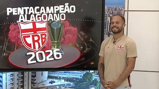 Na TV Pajuçara, Douglas Baggio detalha virada de chave do CRB e exalta conquista do penta - Reprodução / TV Pajuçara