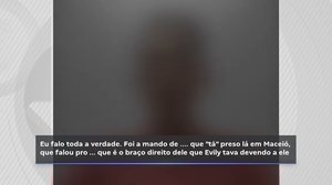 Em vídeo, jovem diz que teria participado de morte de mulher em Maravilha - Reprodução / TV Pajuçara