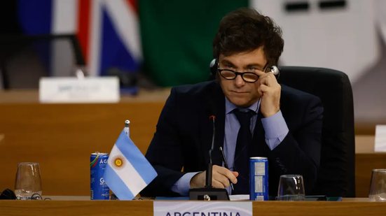 Javier Milei, presidente da Argentina - Tânia Rêgo / Agência Brasil