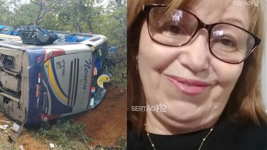 Idosa alagoana morre em trágico acidente com ônibus em Minas Gerais - Foto: Reprodução / PRF | Reprodução / Sertão 142