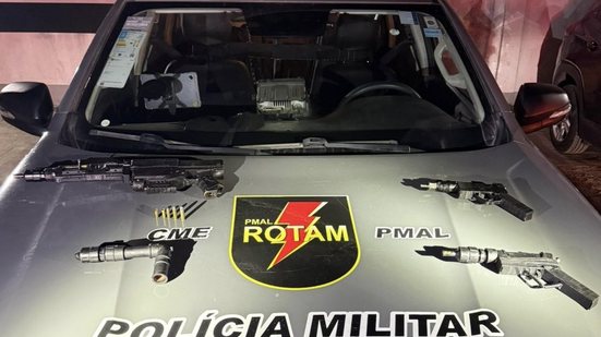 Polícia Militar apreende sete armas em ocorrências registradas em Maceió e no interior - PMAL