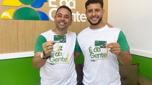 Presidente da Coopaiba, Antonino Cardozo, e o presidente do banco EDG, Pedro Vinícius