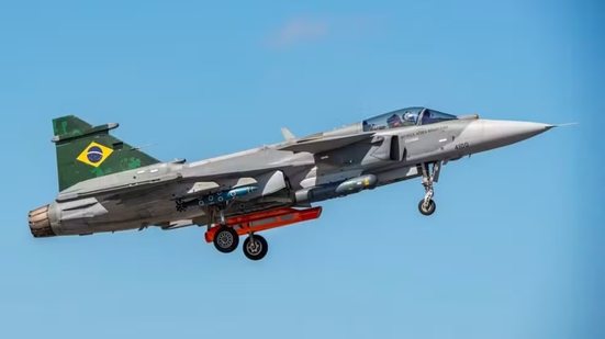 Primeiro caça F-39E Gripen produzido no Brasil será apresentado em Gavião Peixoto, SP - Saab / Divulgação