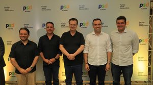 Imagem Rui Palmeira coloca nome à disposição para a Câmara dos Deputados durante encontro com Gilberto Kassab