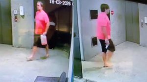 Vídeo mostra homem procurado por tentativa de feminicídio com galão de gasolina e com arma - Reprodução / WhatsApp