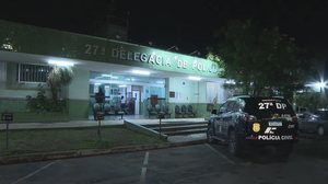 27ª Delegacia de Polícia, no Recanto das Emas, no DF - Reprodução / TV Globo