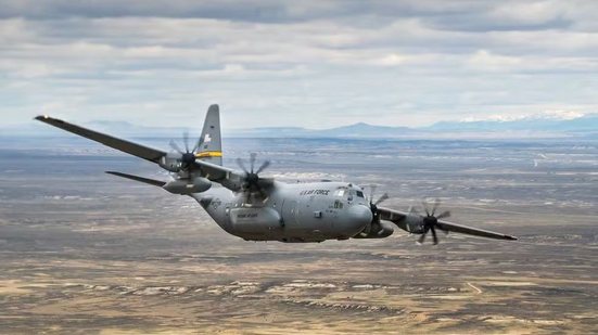 Avião C-130 Hercules da Força Aérea dos Estados Unidos. Foto de 2020 - Jon Alderman / Guarda Navional dos EUA
