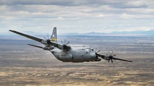 Avião C-130 Hercules da Força Aérea dos Estados Unidos. Foto de 2020 - Jon Alderman / Guarda Navional dos EUA