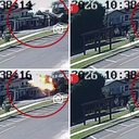 Avião de pequeno porte cai e três pessoas morrem no Litoral Norte do RS - Reprodução / Câmera de segurança