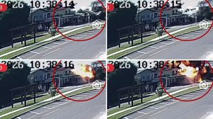 Avião de pequeno porte cai e três pessoas morrem no Litoral Norte do RS - Reprodução / Câmera de segurança