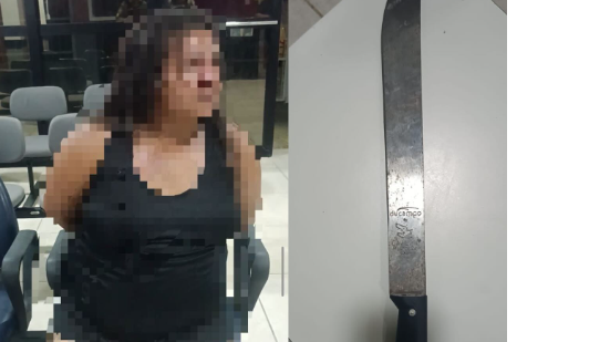 Mulher mantinha outra pessoa refém, segundo a polícia - Foto: Divulgação PM