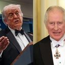 Trump e Charles III - Reprodução