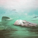 Desenho de reconstrução de Pohlsepia mazonensis, fóssil de molusco atribuído a parente antigo dos polvos - Thomas Clements/Universidade de Reading