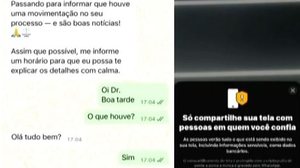 Bandido se passa por promotor para aplicar ''Golpe do Espelhamento de tela'' em Defensor - Reprodução / TV Pajuçara