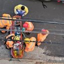 Bombeiros resgatam homem eletrocutado em Uberlândia (MG); trabalhador sobreviveu à descarga elétrica de quase 14.000 volts - CBM/MG