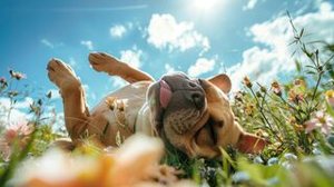 Imagem Cachorro ou gato deitados no sol? Entenda o que isso significa