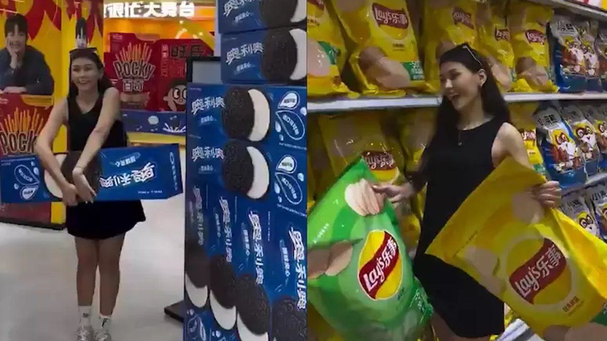 Loja na China viraliza ao vender ‘biscoitos e salgadinhos gigantes\u0027\u003B veja vídeo