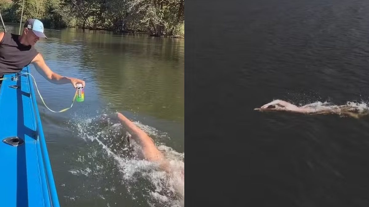Maratonista nada por 11 horas em rio infestado de crocodilos