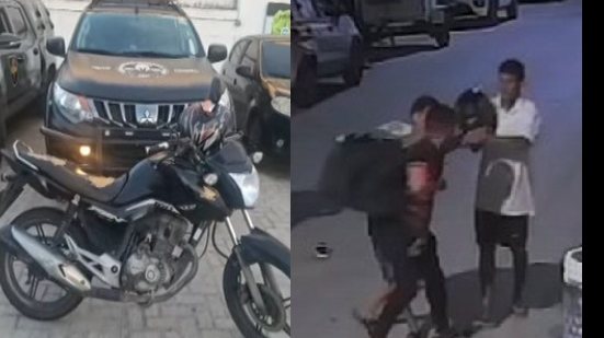 Imagem Moto de entregador agredido a socos e "capacetadas" é apreendida em casa no Poço; mulher é detida