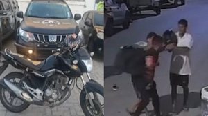 Imagem Moto de entregador agredido a socos e "capacetadas" é apreendida em casa no Poço; mulher é detida