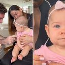 Imagem Maíra Cardi rebate crítica de seguidora após filha de cinco meses provar a primeira papinha