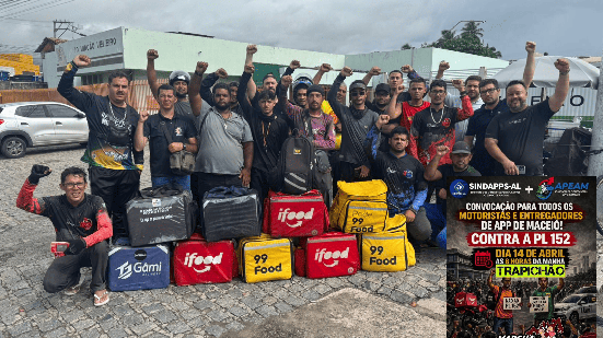 Motoristas e entregadores por app protestam e bloqueiam trecho na Jatiúca