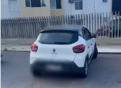 O carro usado no crime foi localizado e apreendido - Foto: Divulgação/PC-AL