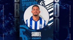 Atacante Samuel foi emprestado - Divulgação / CSA