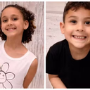 Sofia e Isaías, de 10 e 5 anos brincavam de pular corda quando foram atropelados e mortos por um motorista embriagado - Foto: Arquivo pessoal