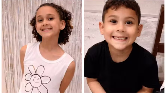 Sofia e Isaías, de 10 e 5 anos brincavam de pular corda quando foram atropelados e mortos por um motorista embriagado - Foto: Arquivo pessoal