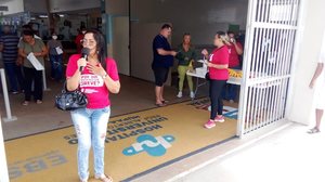 Imagem Técnicos da Ufal realizam ato público no Hospital Universitário nesta quarta