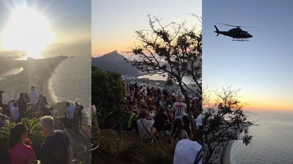 Vídeo: turista \u0027ilhada\u0027 em morro grava tiroteio e rasante de helicóptero durante operação no Rio