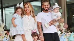 Virginia Fonseca, Zé Felipe e os três filhos, Maria Alice, Maria Flor e José Leonardo - Reprodução / Instagram