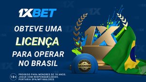 Imagem 1xBet obteve a licença para operar no Brasil