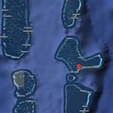 Atol onde os italianos mergulharam - Reprodução / Google Maps