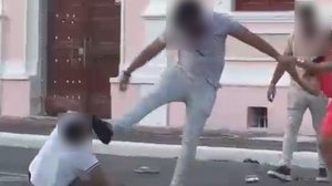 Cenas de violência foram registradas nas ruas do Jaraguá - Reprodução / Redes sociais