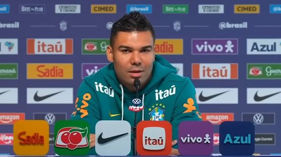 Casemiro falou com a imprensa nesta quinta-feira - Reprodução / CBF TV