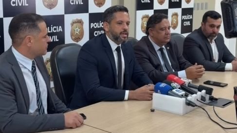 Da esquerda para direita: delegados Sidney Tenório, Eduardo Mero, Antônio Carlos Lessa e Flávio Dutra - Reprodução / PC-AL