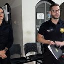 Promotora Viviane Farias, titular da Promotoria de Justiça da Infância e da Adolescência, e delegado Rodrigo Temóteo. - PC AL