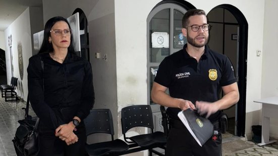 Promotora Viviane Farias, titular da Promotoria de Justiça da Infância e da Adolescência, e delegado Rodrigo Temóteo. - PC AL