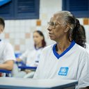 Exame é voltado para jovens e adultos que abandonaram os estudos e desejam retomá-los - Foto: Alexandre Teixeira/ Ascom Seduc