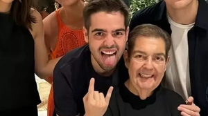 O filho do comunicador destacou que o pai apresenta uma evolução positiva - Foto: Reprodução
