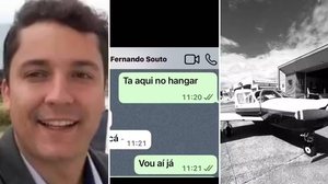 Print de tela de conversa entre Fernando Souto e o Iago Pereira - Reprodução